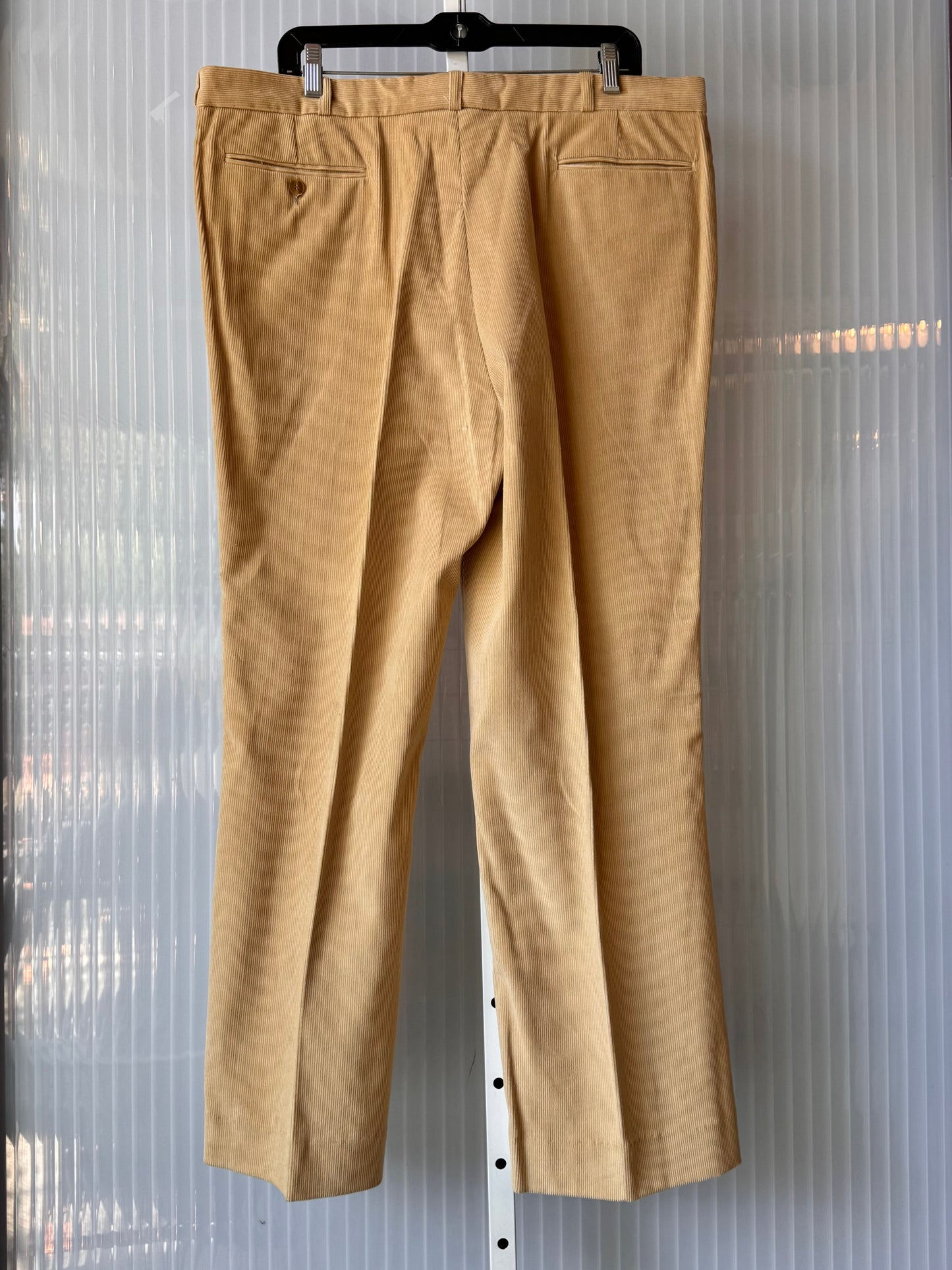 1970s Cream Corduroy Vest & Pants Suit Set