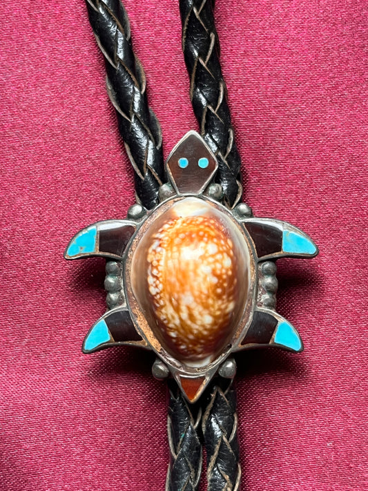 Seashell Turtle Bolo Tie