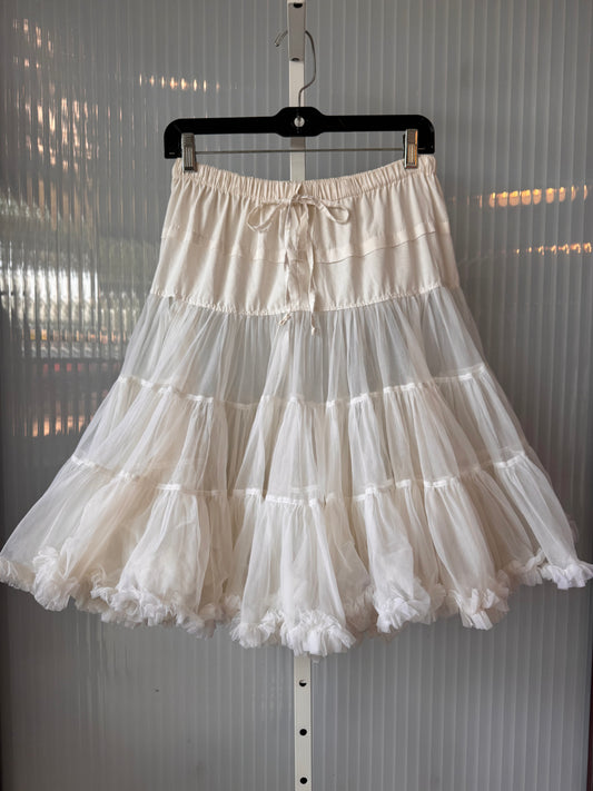 Off-white Drawstring Petticoat