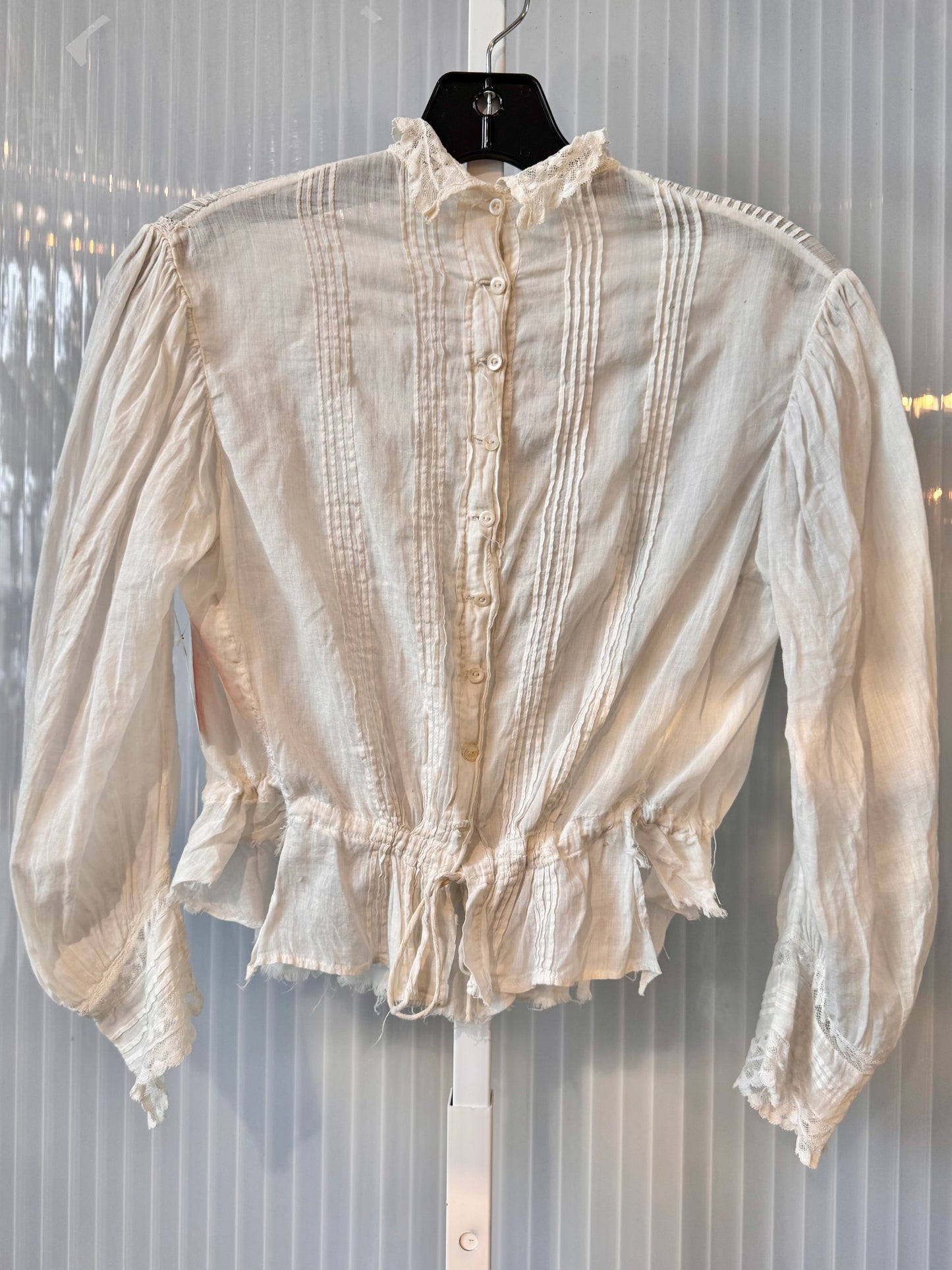 Edwardian Floral Pin-tuck Blouse