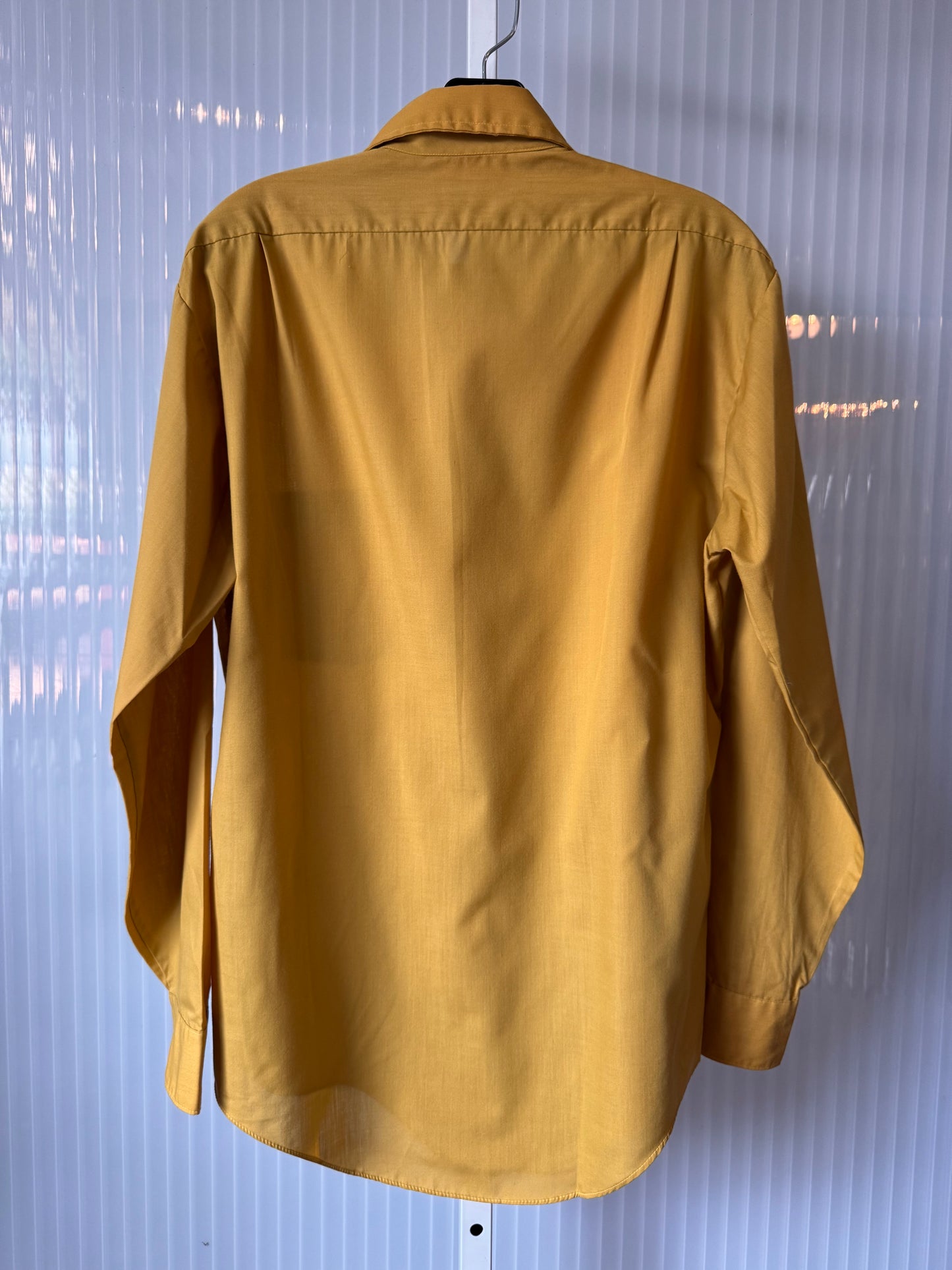 1970s Marlboro Yellow Button Up Shirt