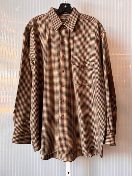 1990s Red & Green Checked Button-Up Shirt