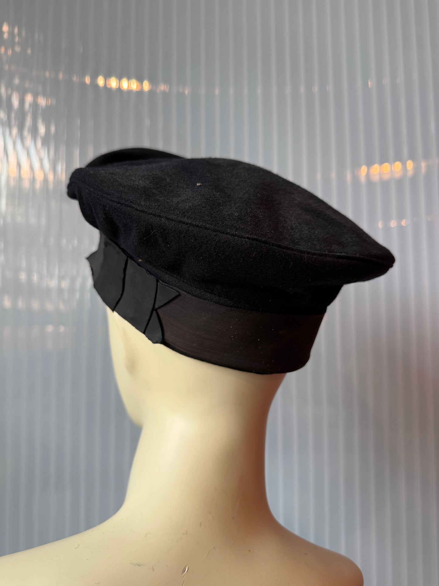 WW2 U.S. Coast Guard Flat Cap Uniform Hat