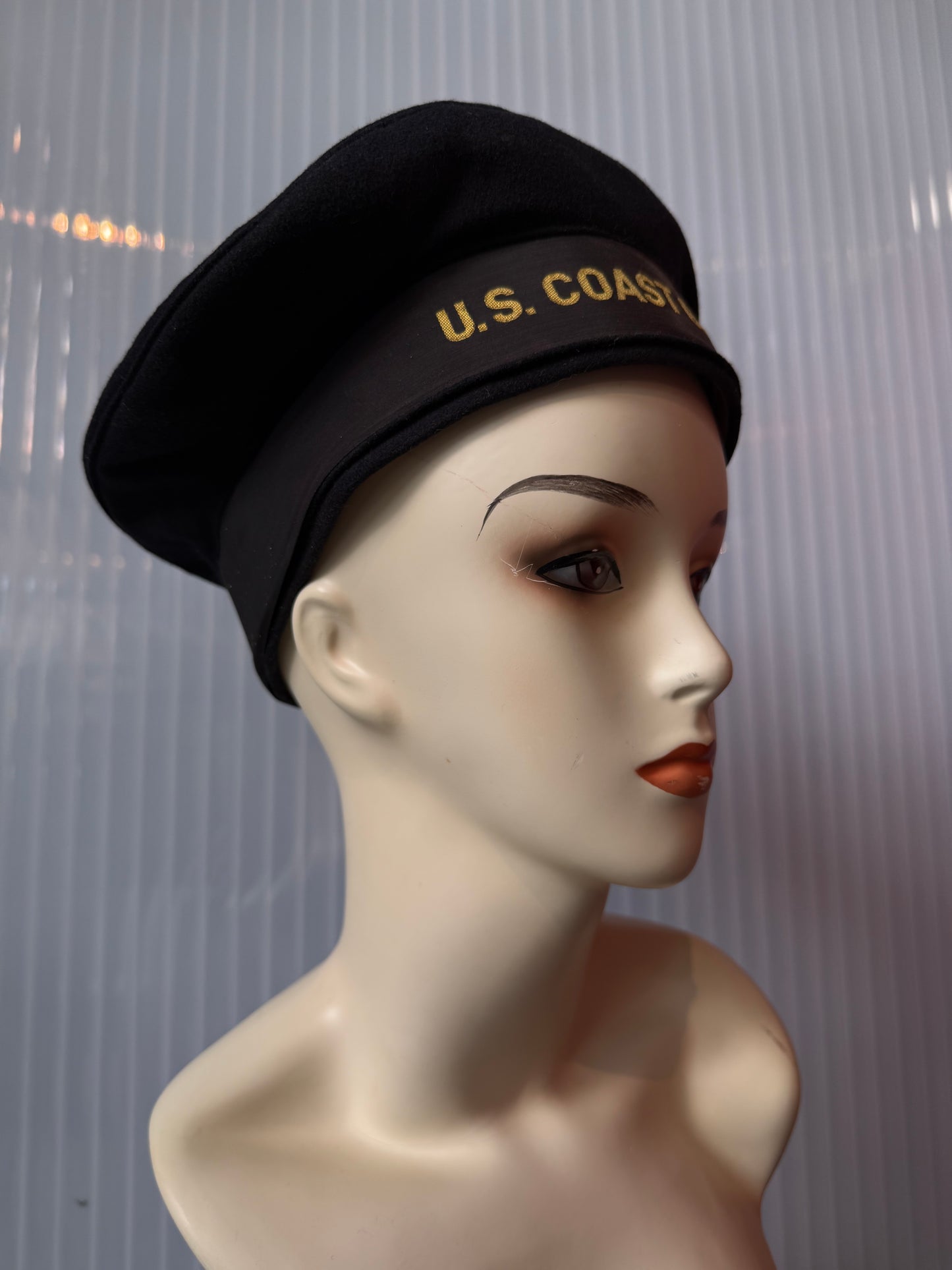 WW2 U.S. Coast Guard Flat Cap Uniform Hat