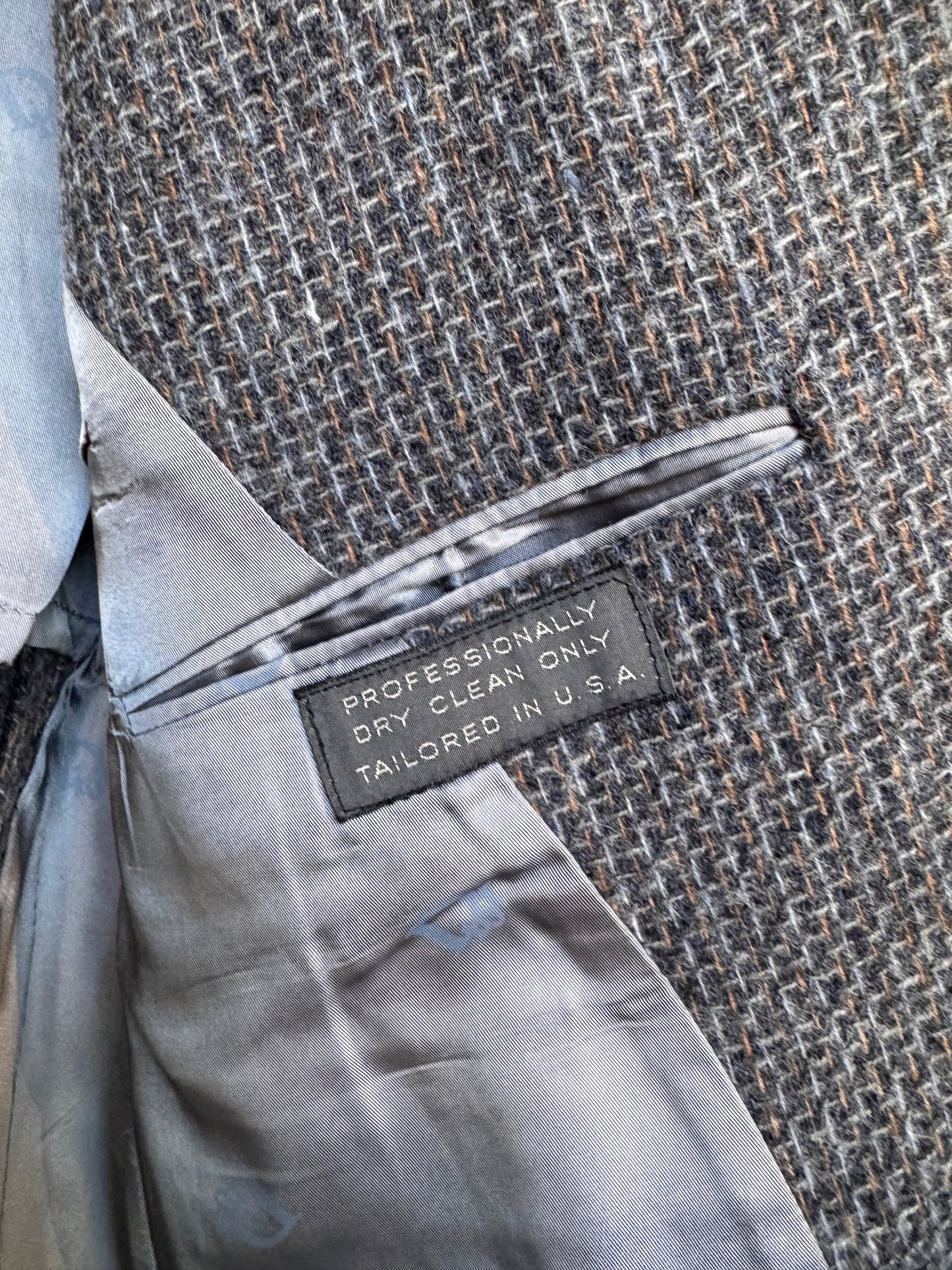 1980s Christian Dior Grey Tweed Wool Blazer