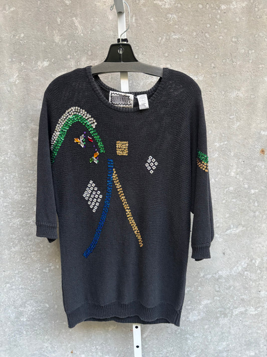 1980s Black Dolman Sweater