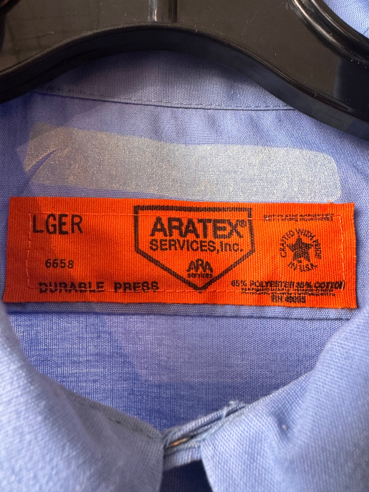 1970s Eastern Airlines Machinists Blue Work Shirt