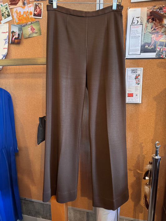 1970s Brown Polyknit Pants