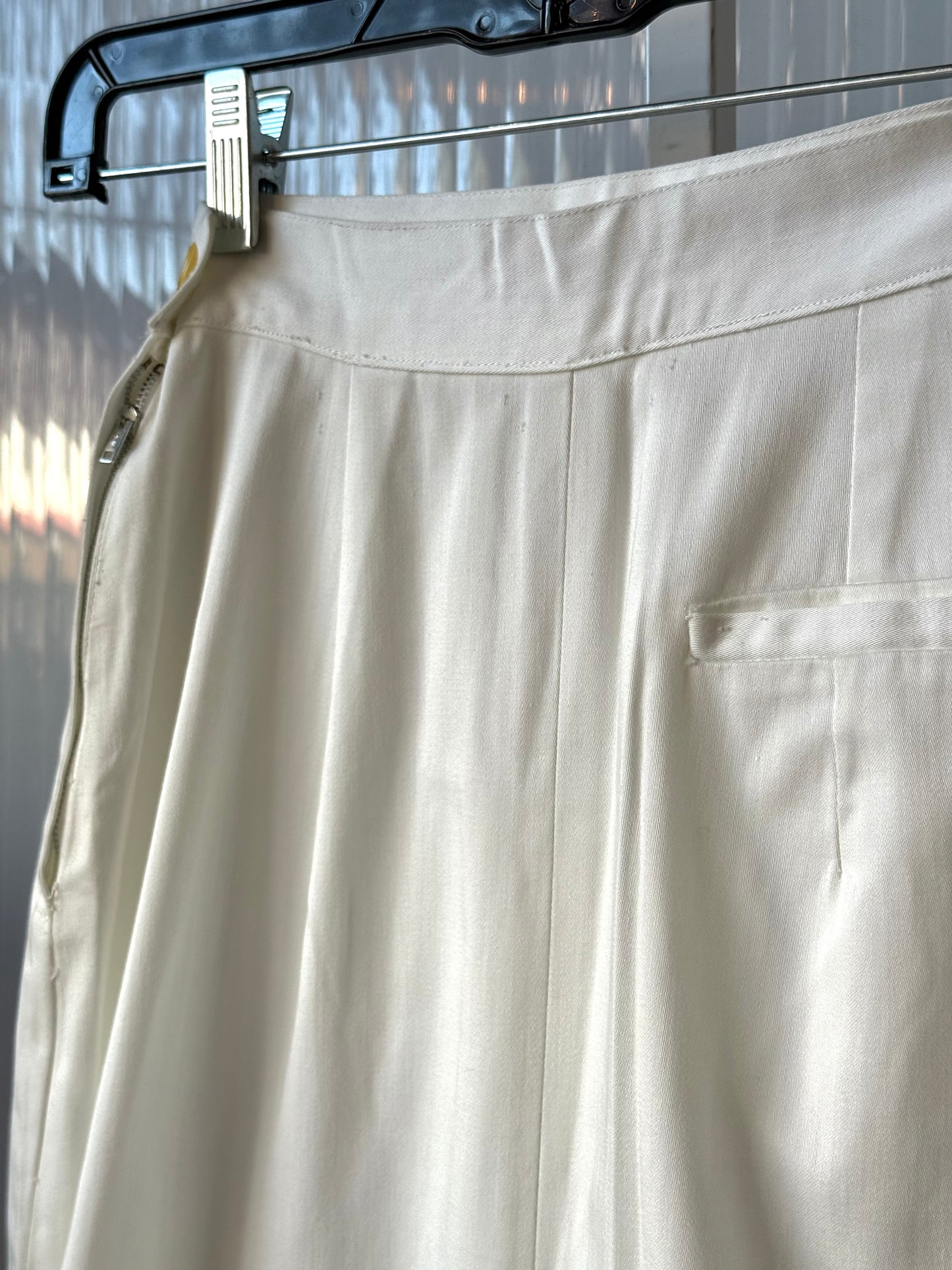 1960s White Top & Skirt Set