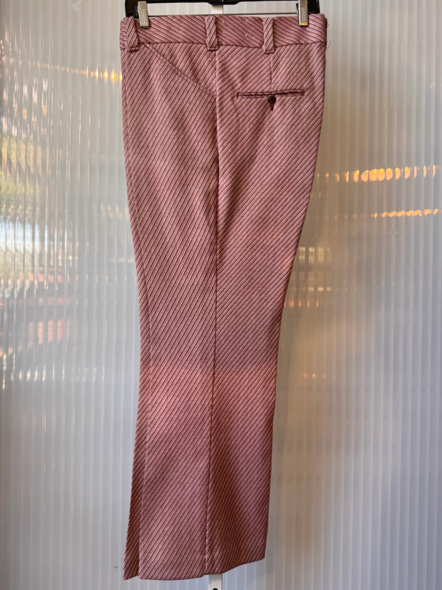 1970s Red & White Striped Trousers