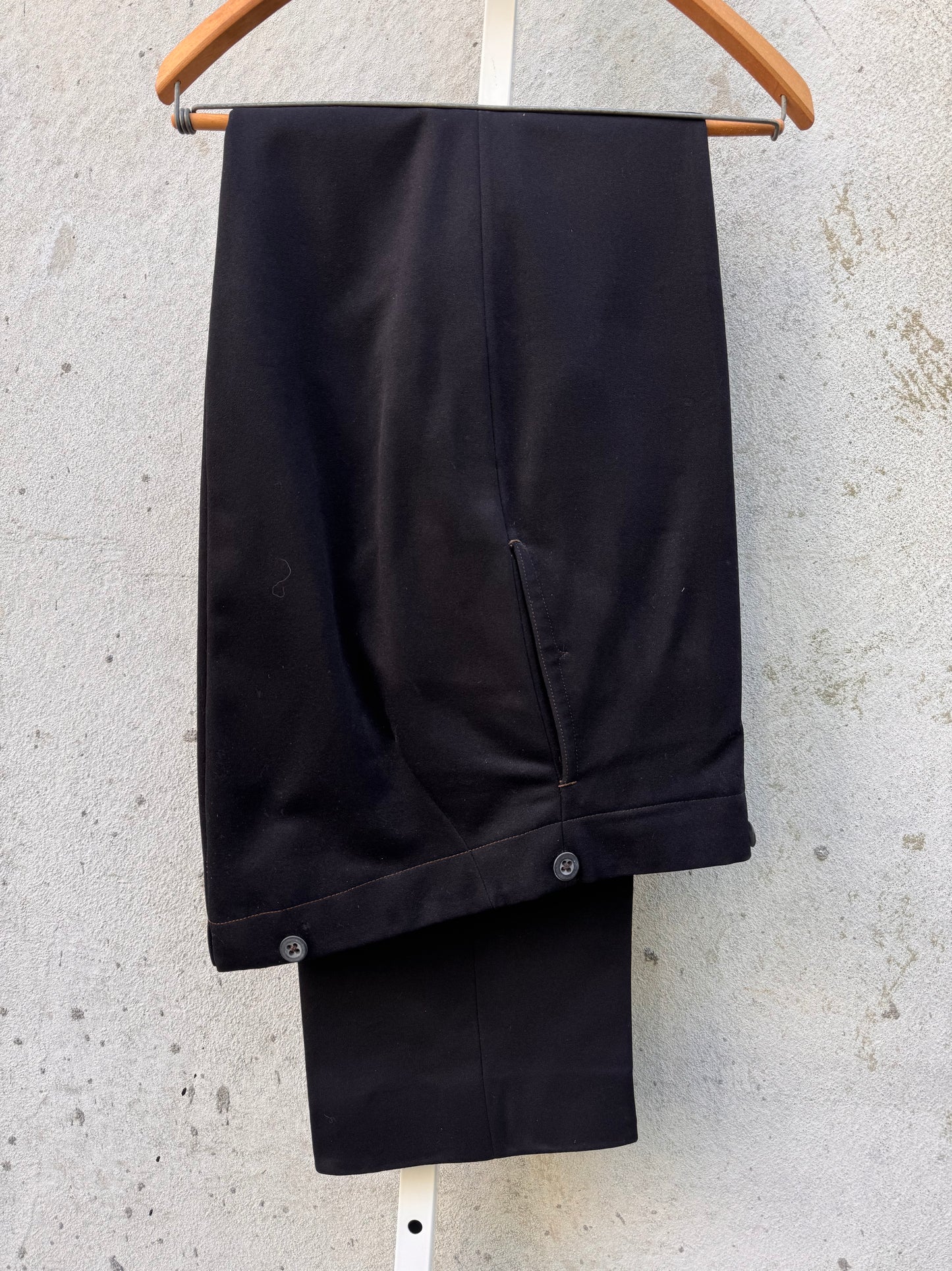 Edwardian Era Black Tailcoat Vest & Pants Set