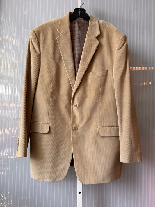 1990s Beige Corduroy Blazer Jacket