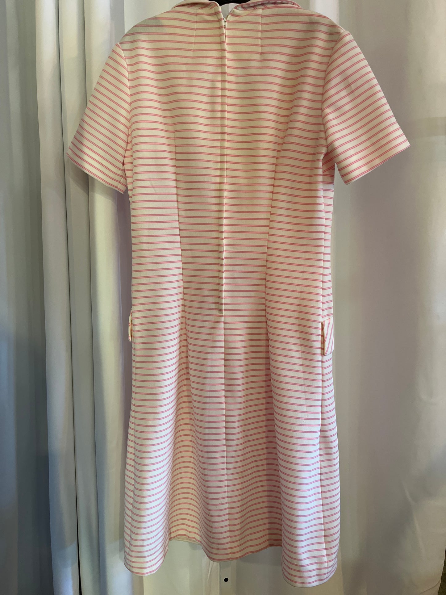 1960s Mr. Jack Pink Striped Dress