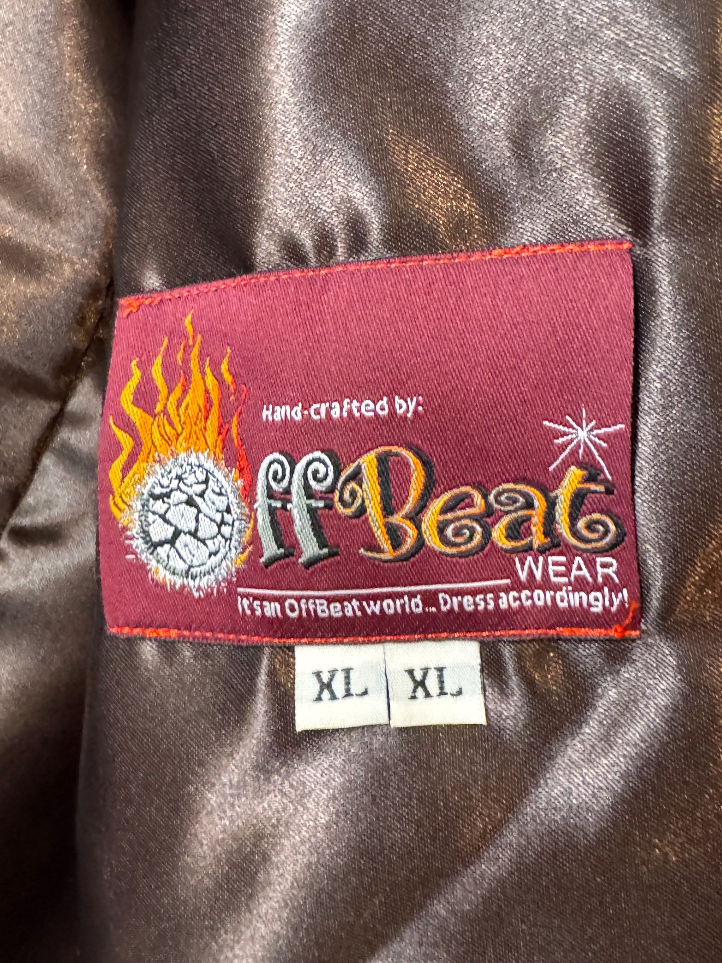 1990s Red Black & Brown Faux Fur Rave Coat