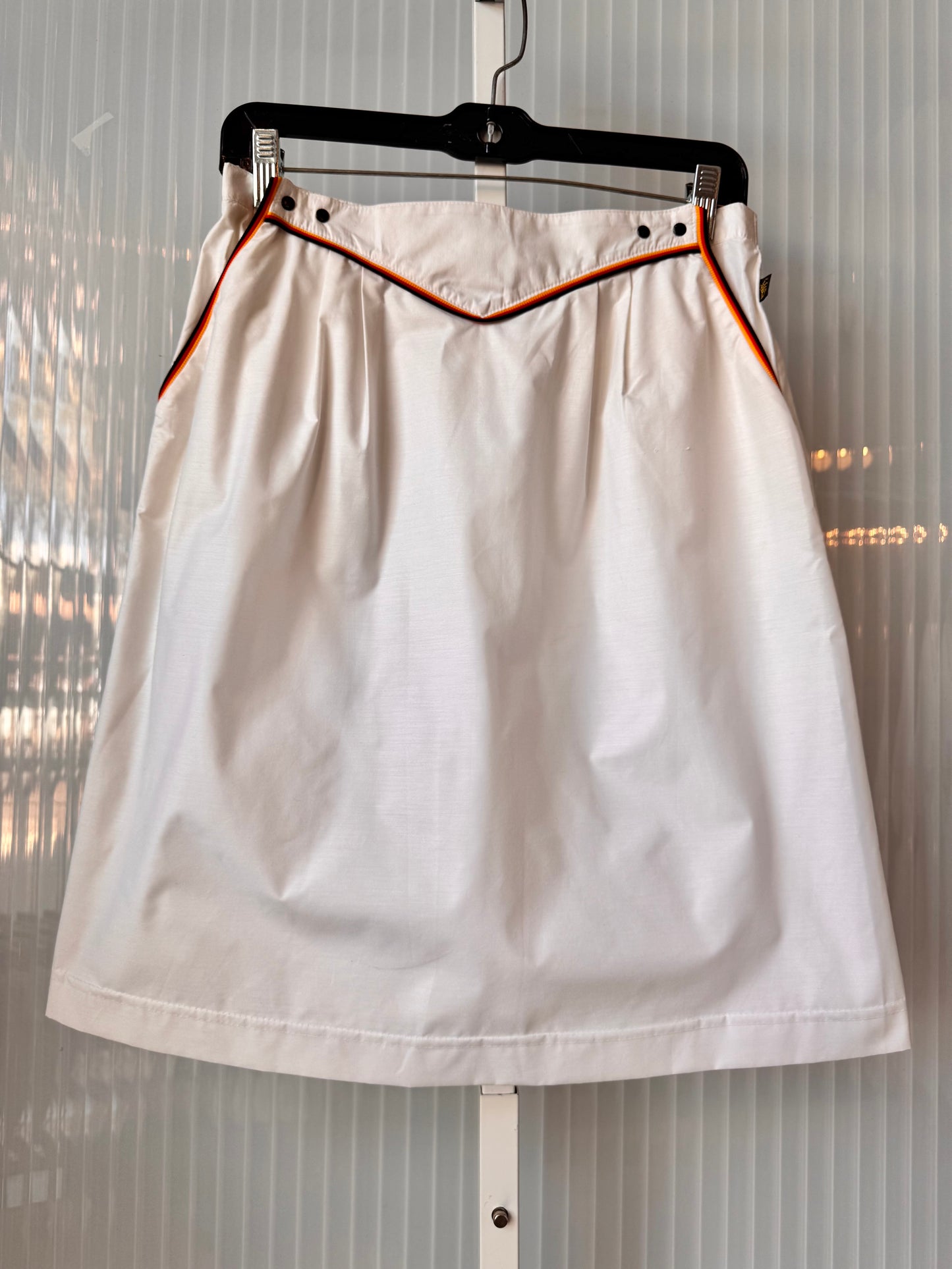 1980s White Collared Tennis Shirt & Skort Set