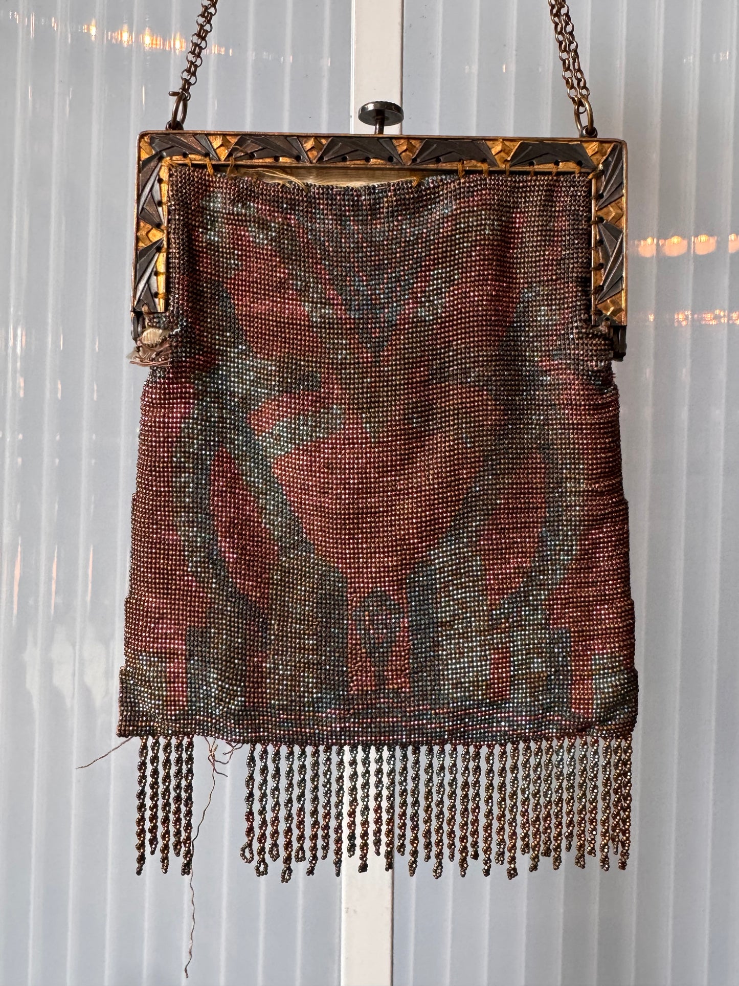 1930s Art Deco Beaded Flapper Purse