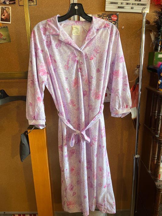 1970s Nancy Frock Fuchsia Dress