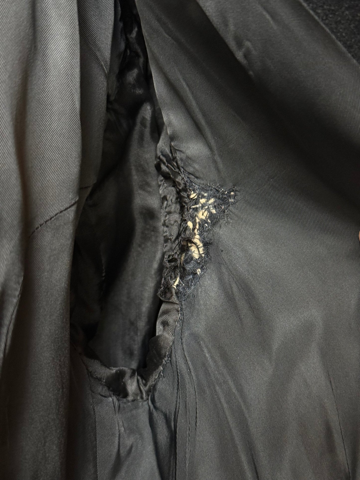 1970s Black Tailcoat w/ Matching Vest