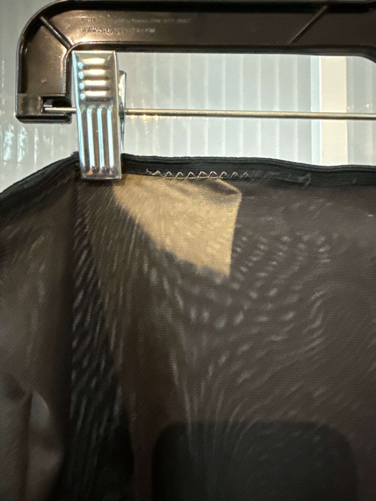 1950s Black Skirt Slip with Lace Bottom