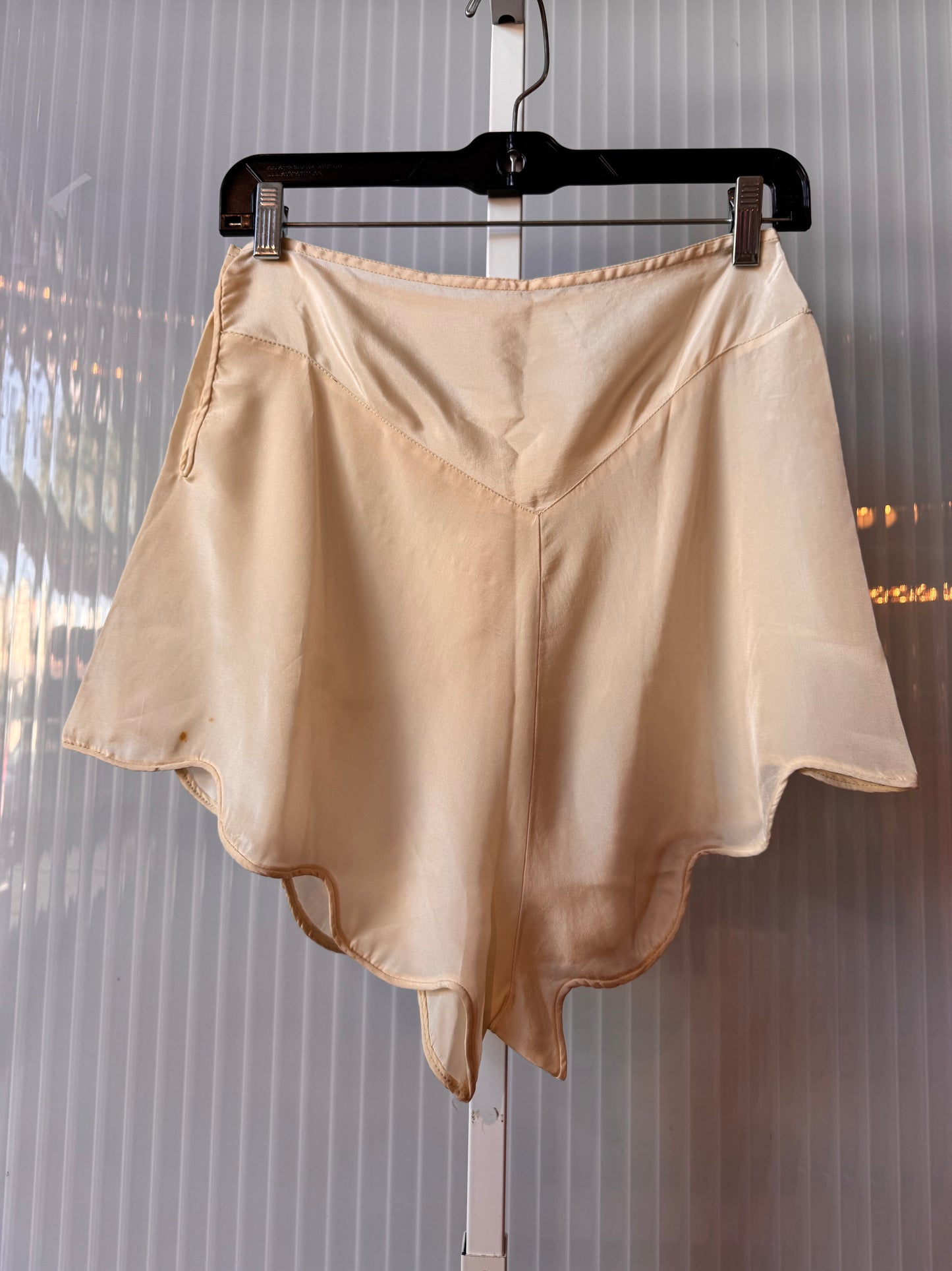1930s Tap Shorts with Floral Embroidery