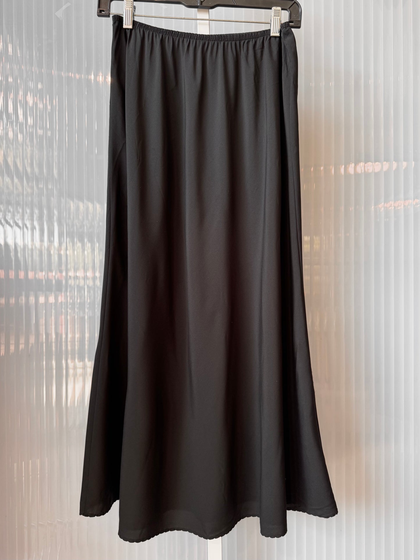 Long Black Skirt Slip