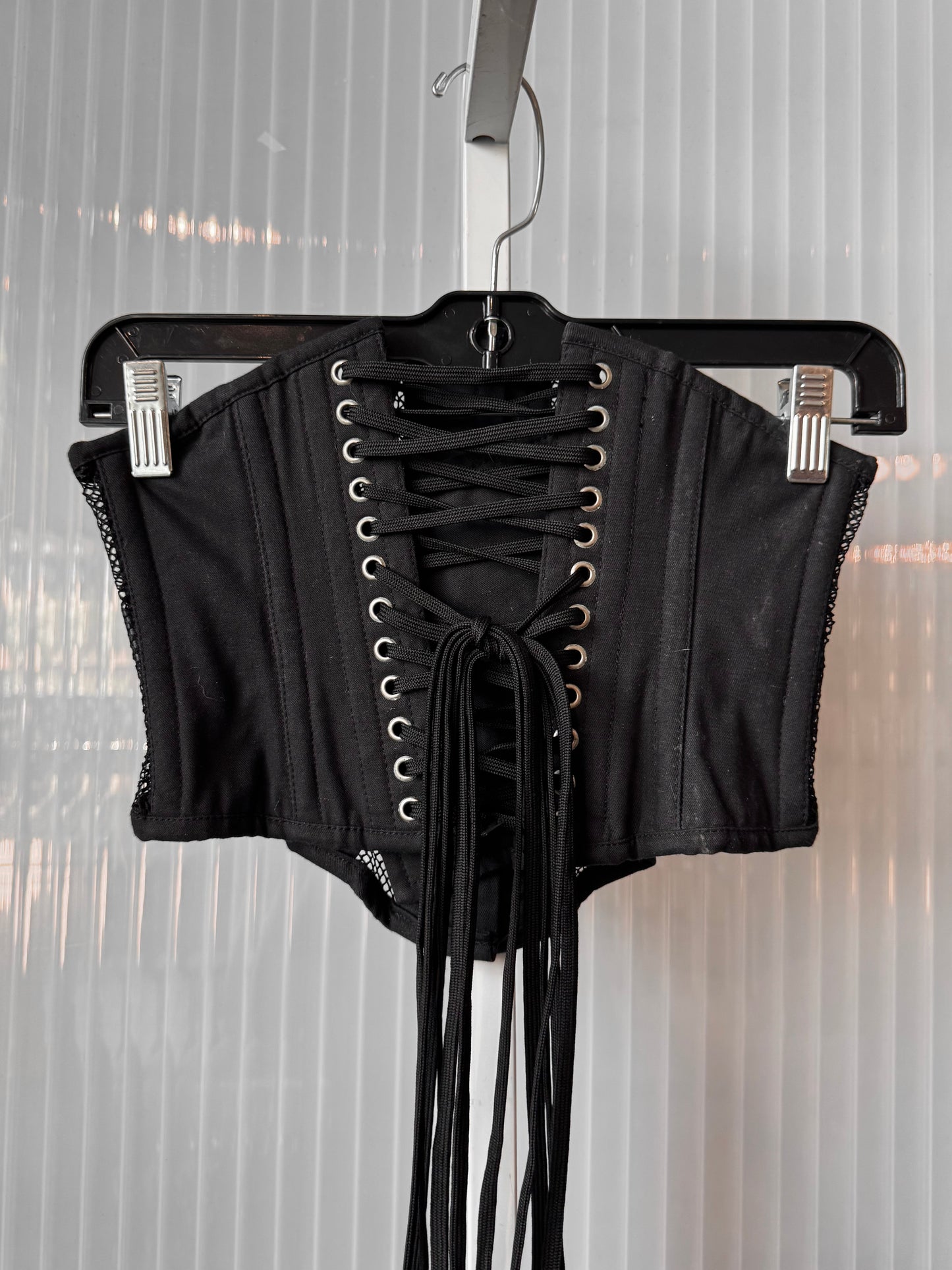 Corset Story Black Mesh Waspie