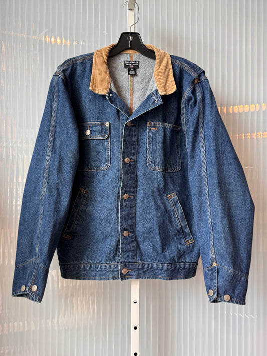 1990s Polo Denim Jacket w/ Corduroy Collar