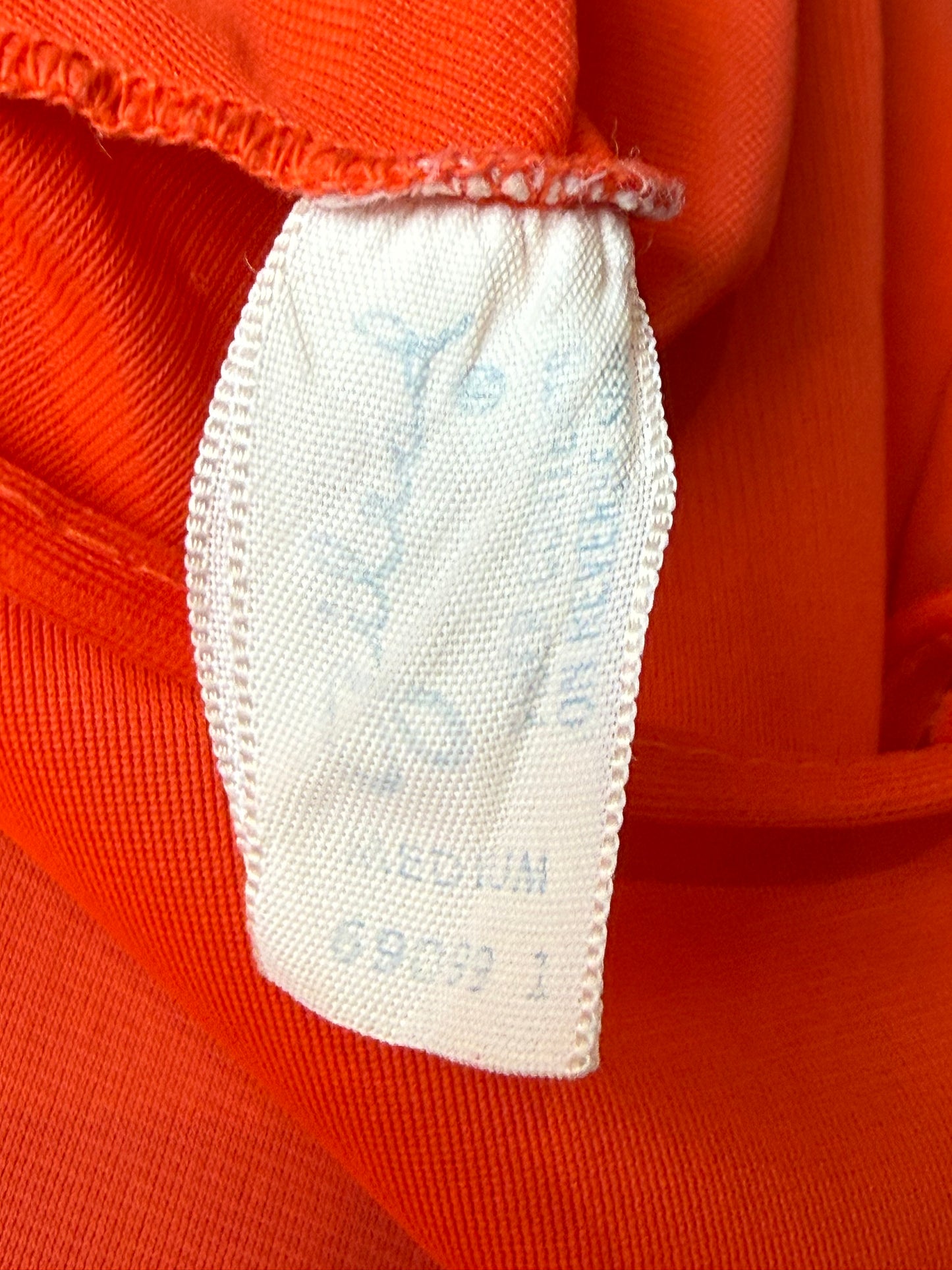 1960s Red-Orange 2-Piece Lacy Pajama Set