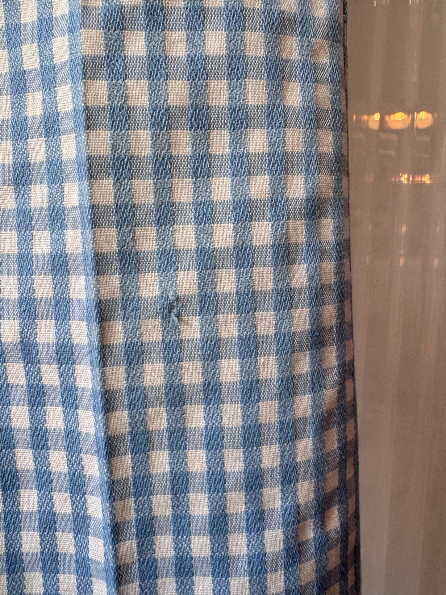 1970s Children's Light Blue Gingham Pants