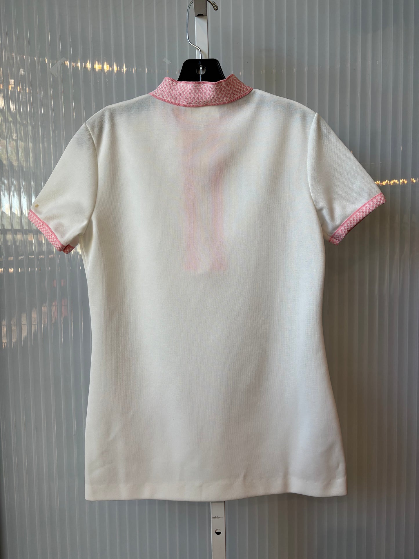 1970s Pink and White Check Vest, Top, & Pants Set