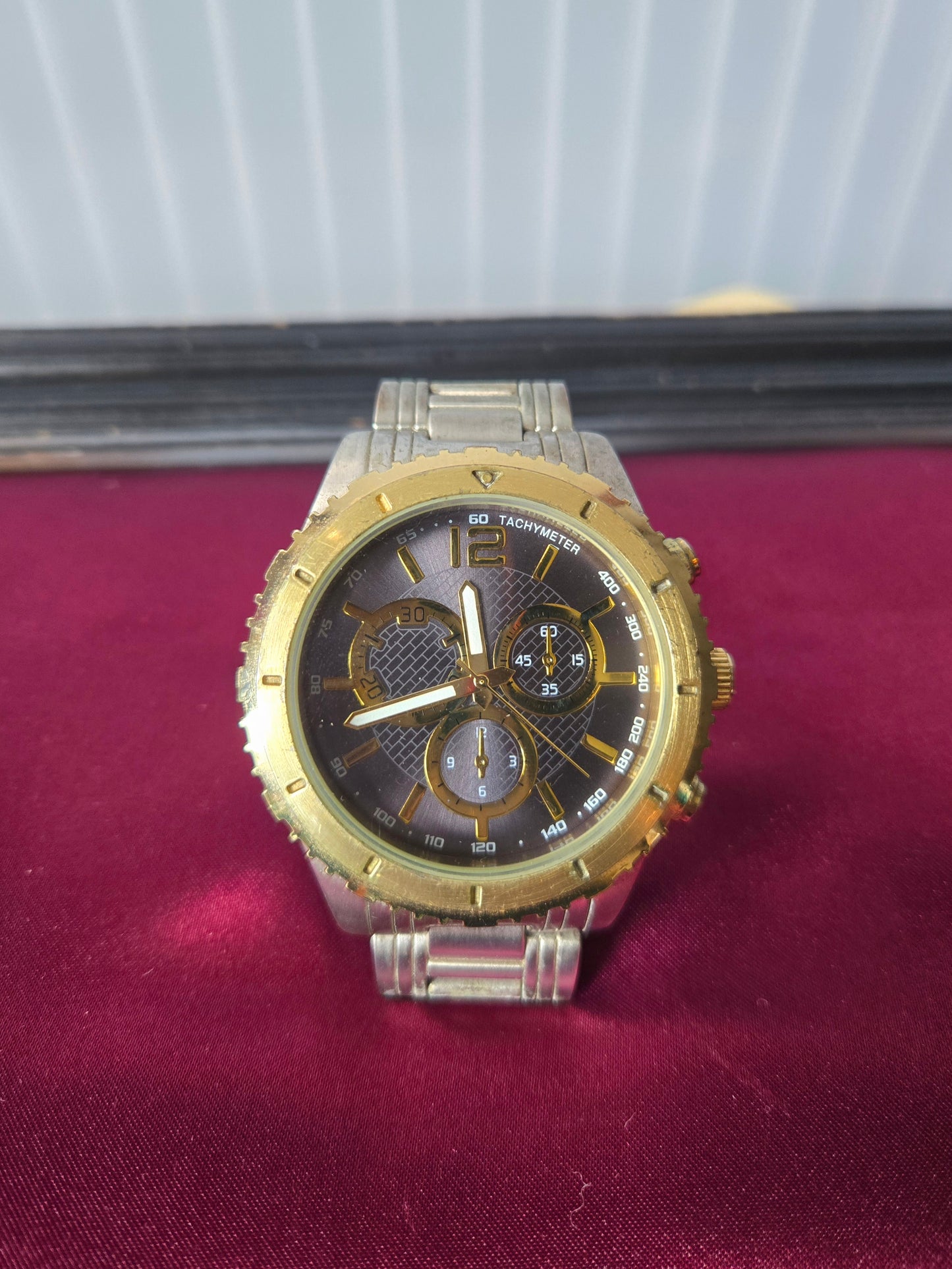 Two Tone Tachymeter Watch