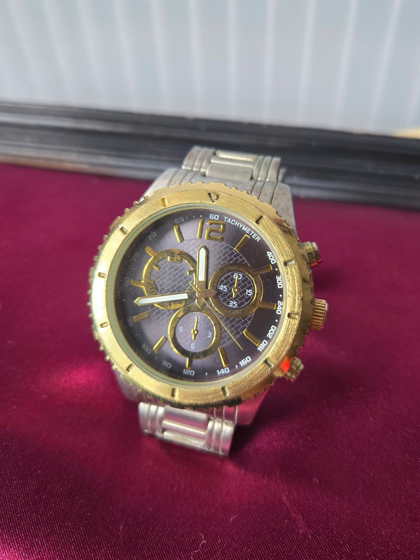 Two Tone Tachymeter Watch