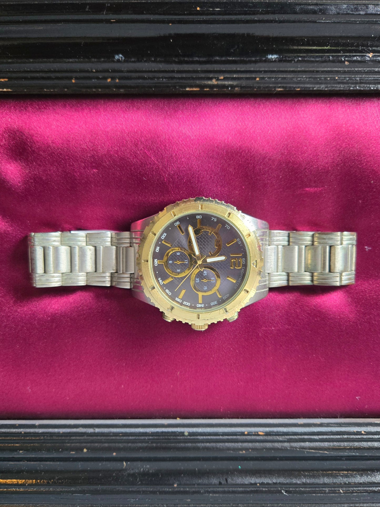 Two Tone Tachymeter Watch