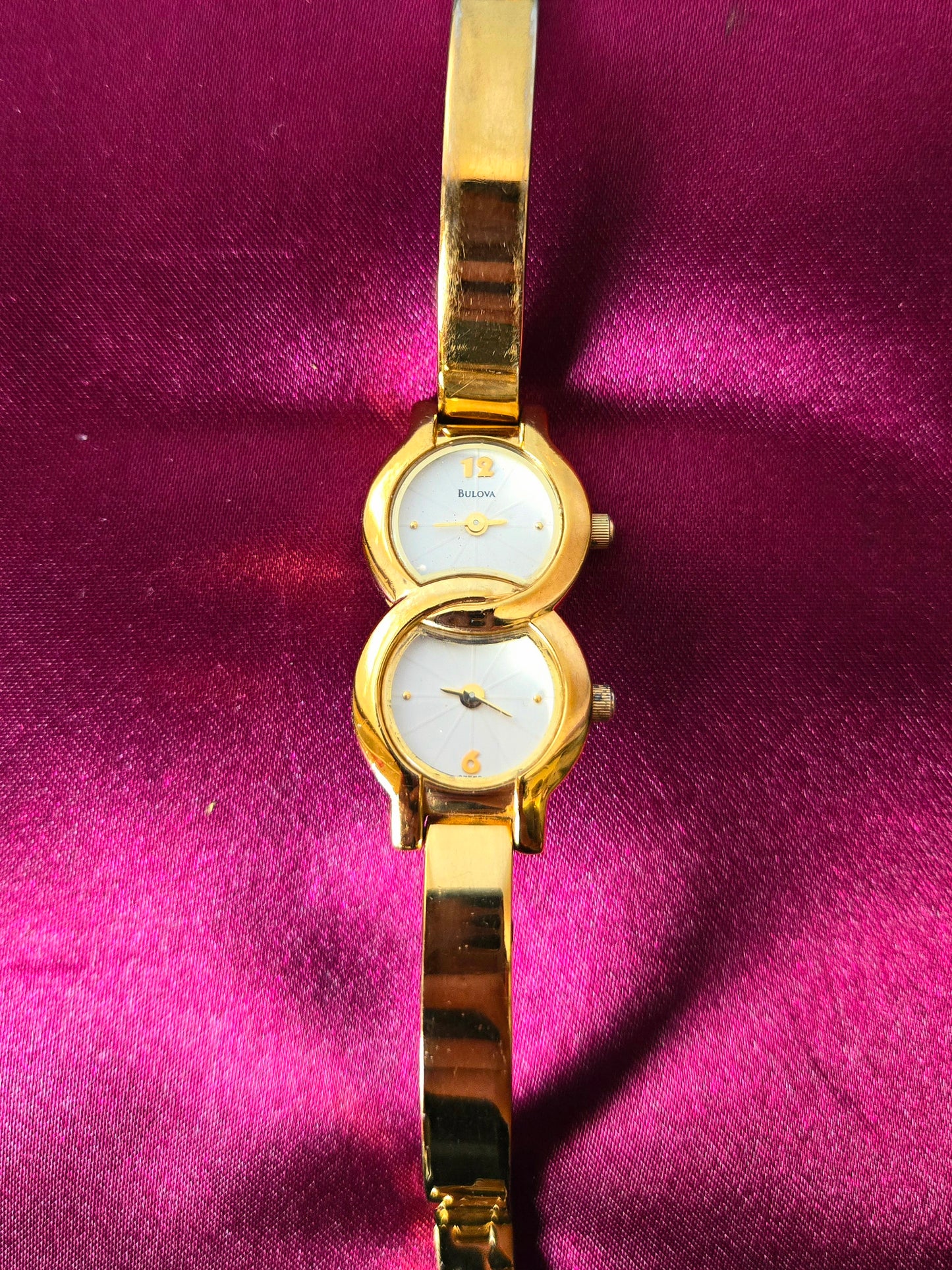 Bulova Gold Dual Time Watch