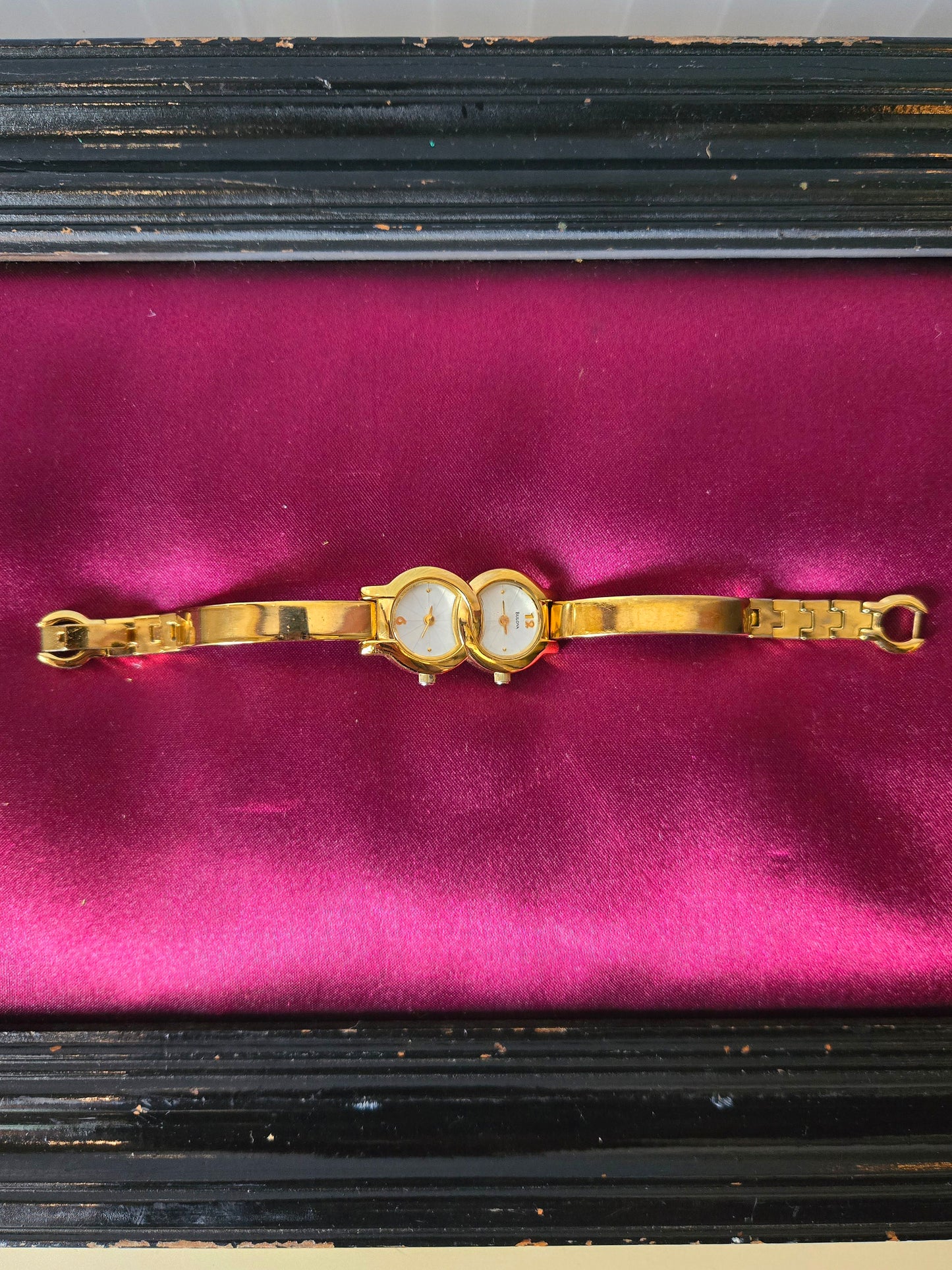 Bulova Gold Dual Time Watch