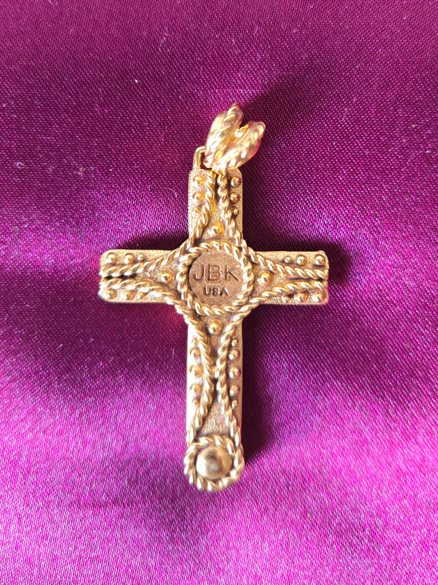 JBK Camrose & Kross Gold Cross Necklace Pendant