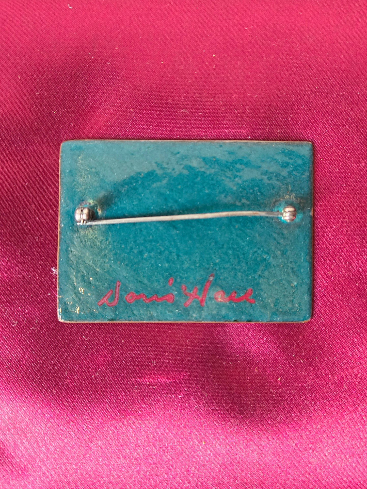 1950s Doris Hall Splatter Paint Brooch
