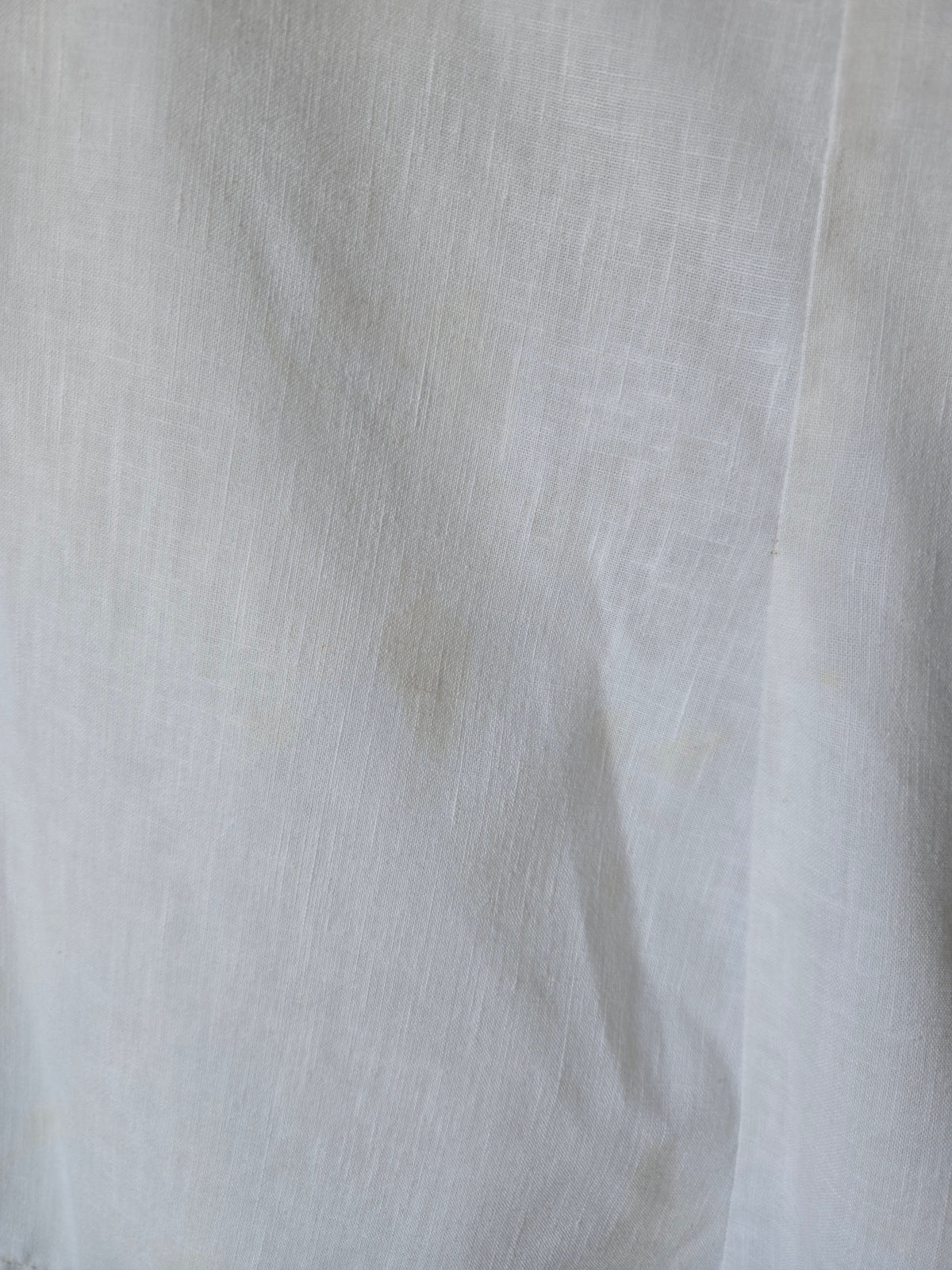 1970s Hand Embroidered White Floral Blouse