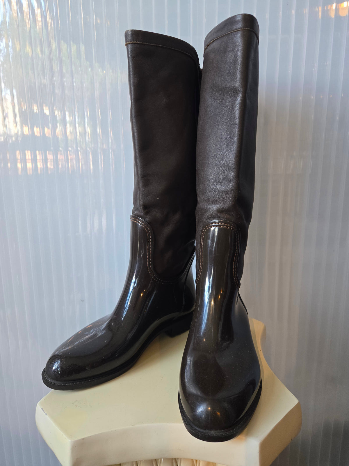 1970s Missoni Paneled Knee High Boots
