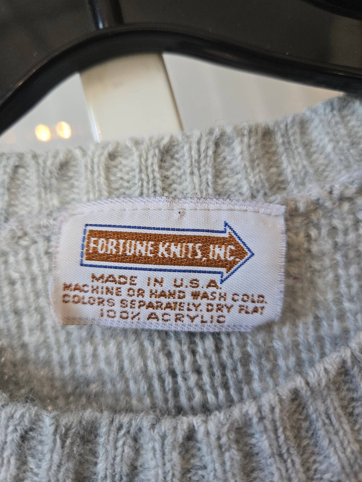1970s Gray Knit Sweater Vest