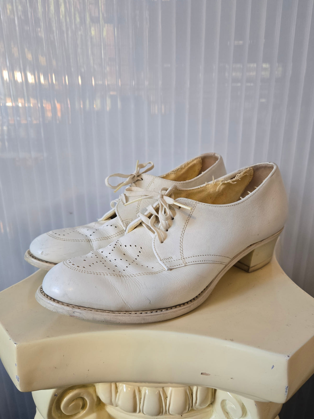 1960s White Clinic Mary Jane Shoes