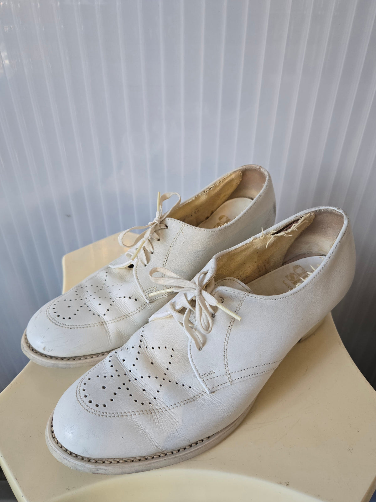1960s White Clinic Mary Jane Shoes