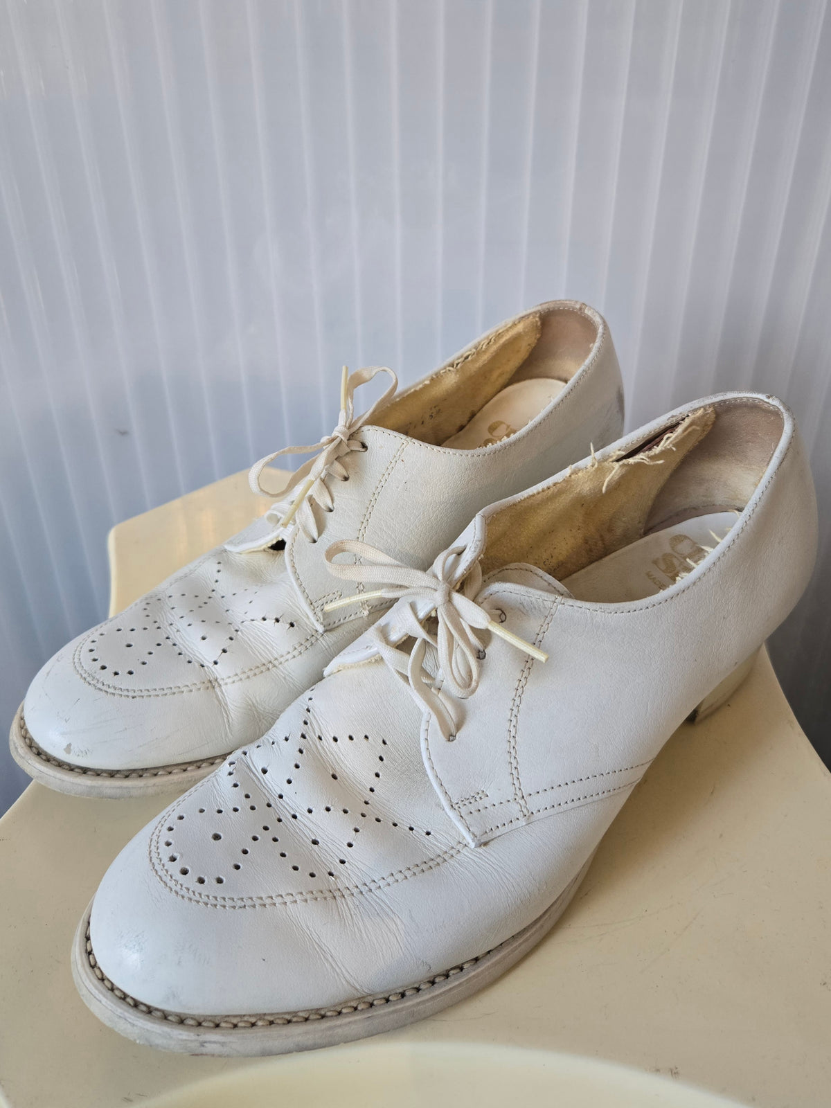 1960s White Clinic Mary Jane Shoes