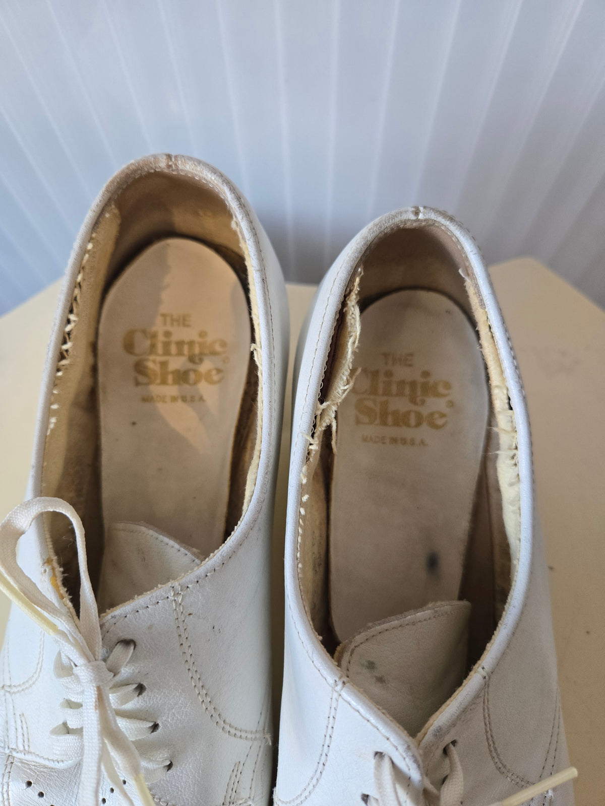 1960s White Clinic Mary Jane Shoes