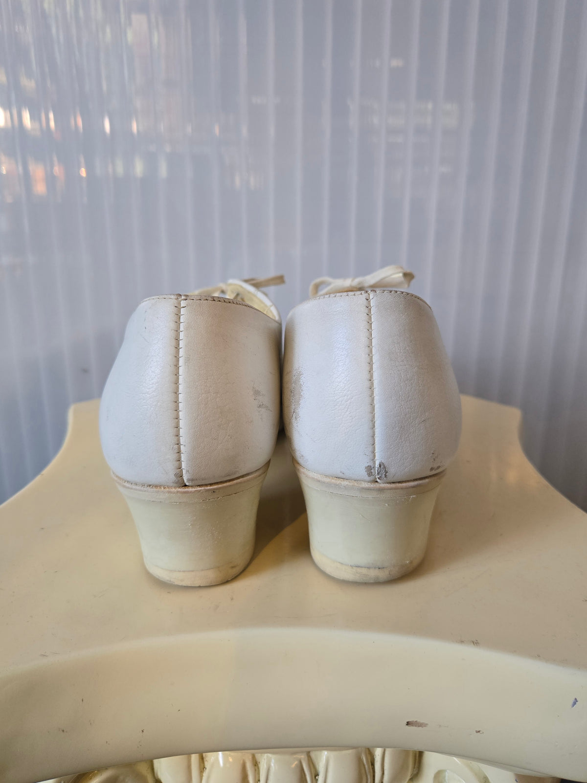 1960s White Clinic Mary Jane Shoes