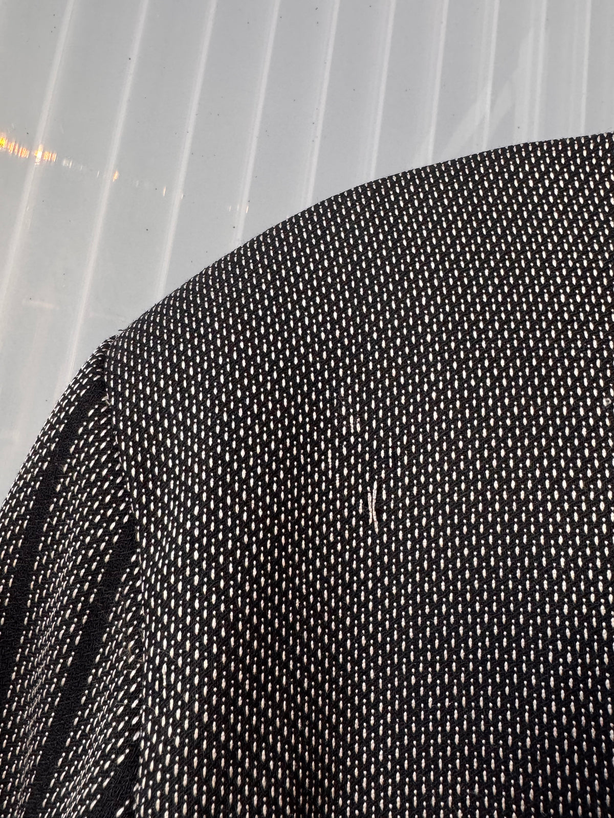 1980s Black & White Striped Blazer Jacket