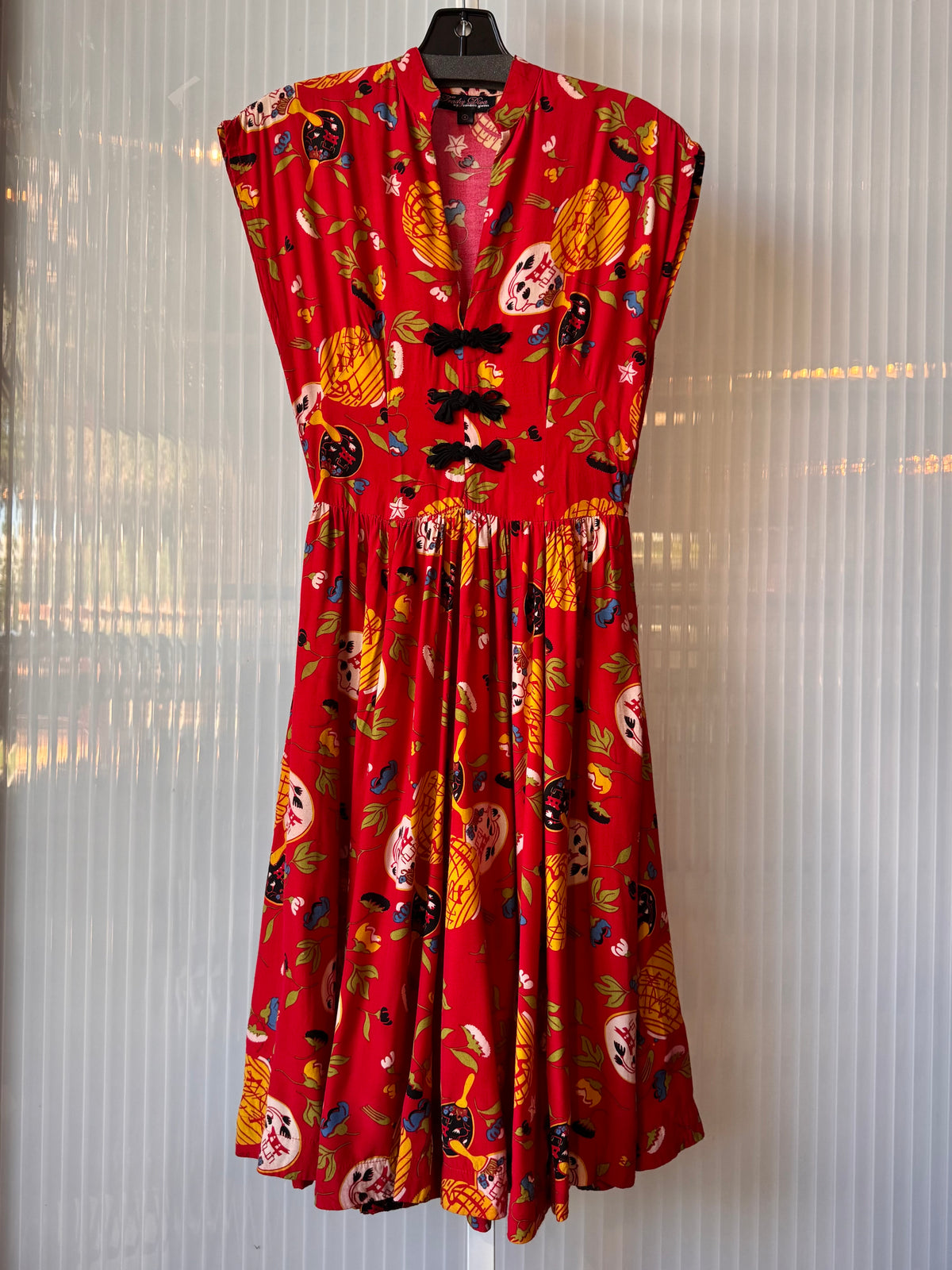 Y2K Red Chinese Dress
