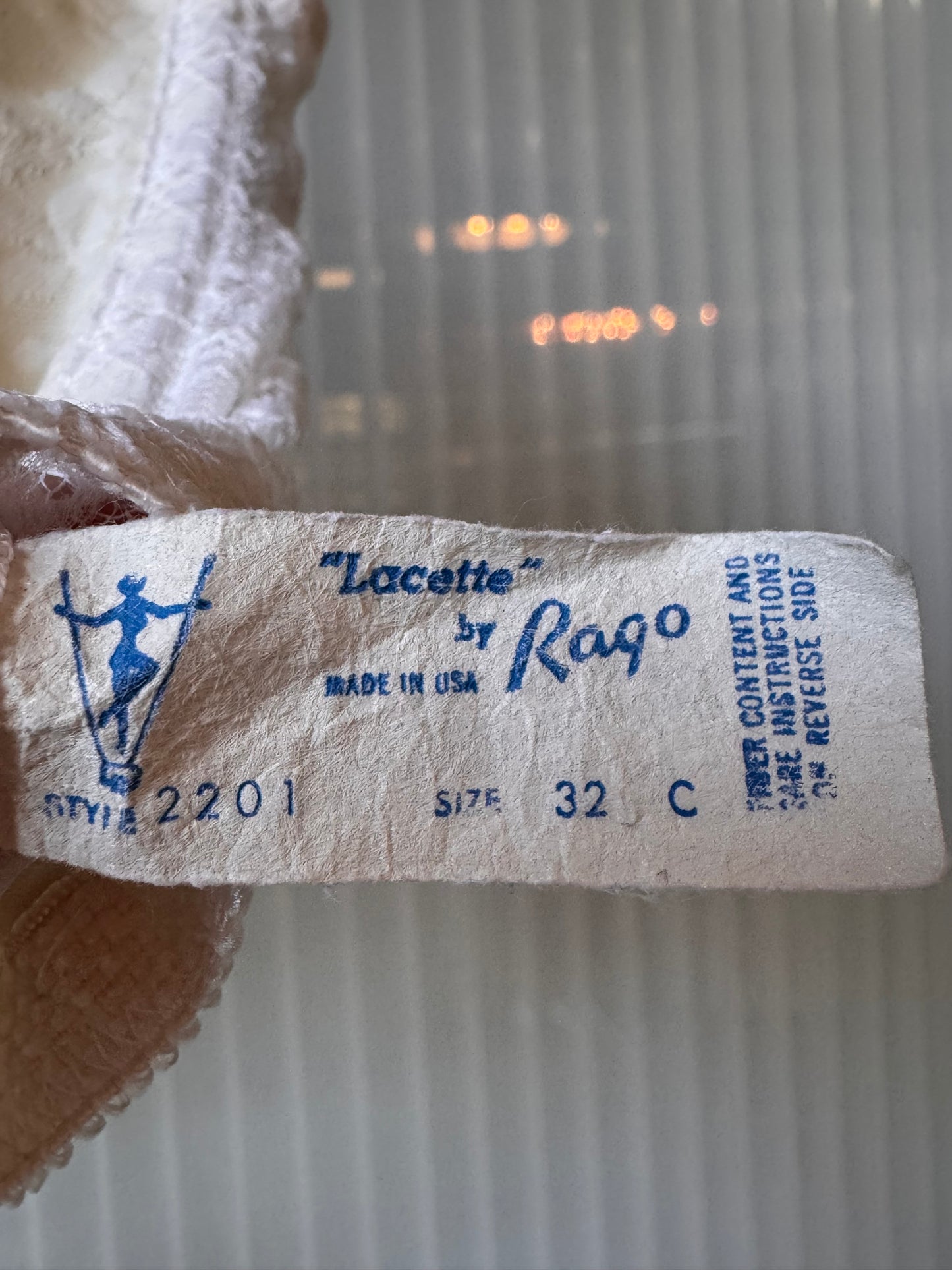 1960s Sheer White Lace Longline Bra