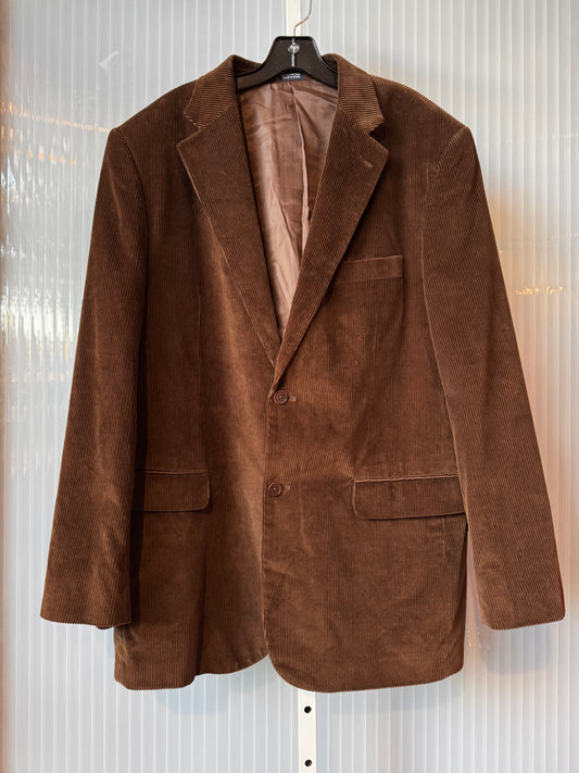 1980s Dark Brown Corduroy Blazer