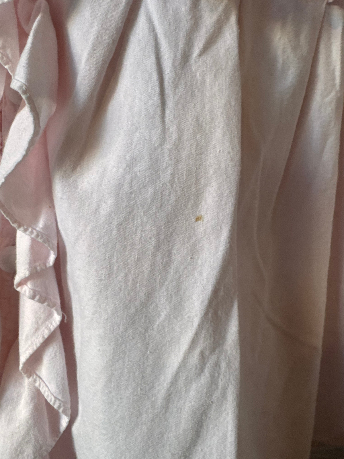 1980s White Ruffled Shirt
